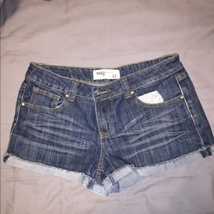 Denim shorts